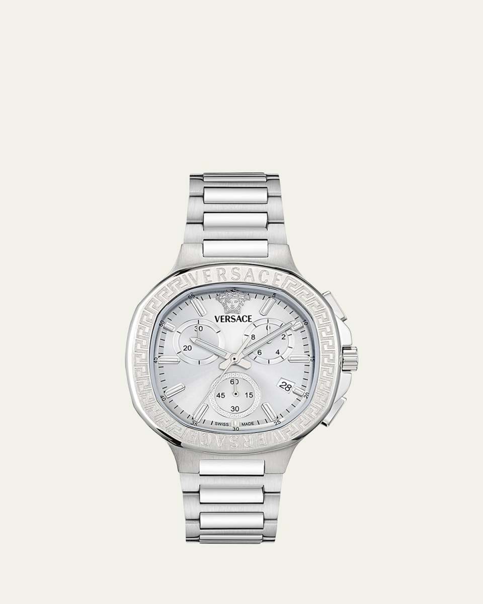 V-Chrono Square 40mm Stainless Steel Bracelet Watch